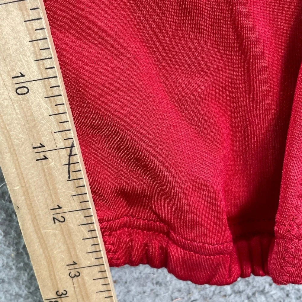 Adidas Football Pants Mens Large Red Athletic Cropped Compression Sportswear NFL